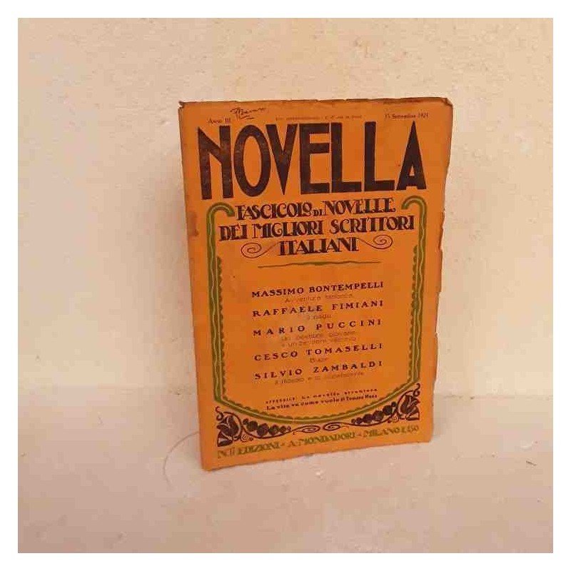 Novella scrittori italiani 1921
