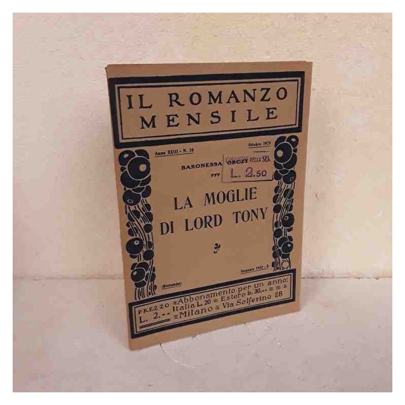 Il Romanzo Mensile 1932 La moglie di lord tory