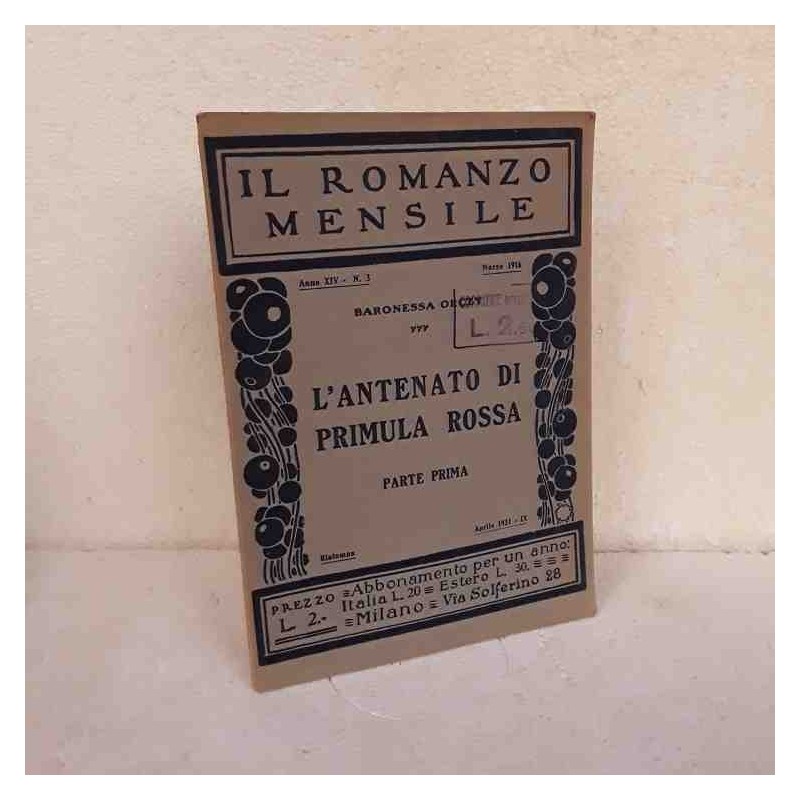 Il Romanzo Mensile 1931 L'antenato di primula rossa