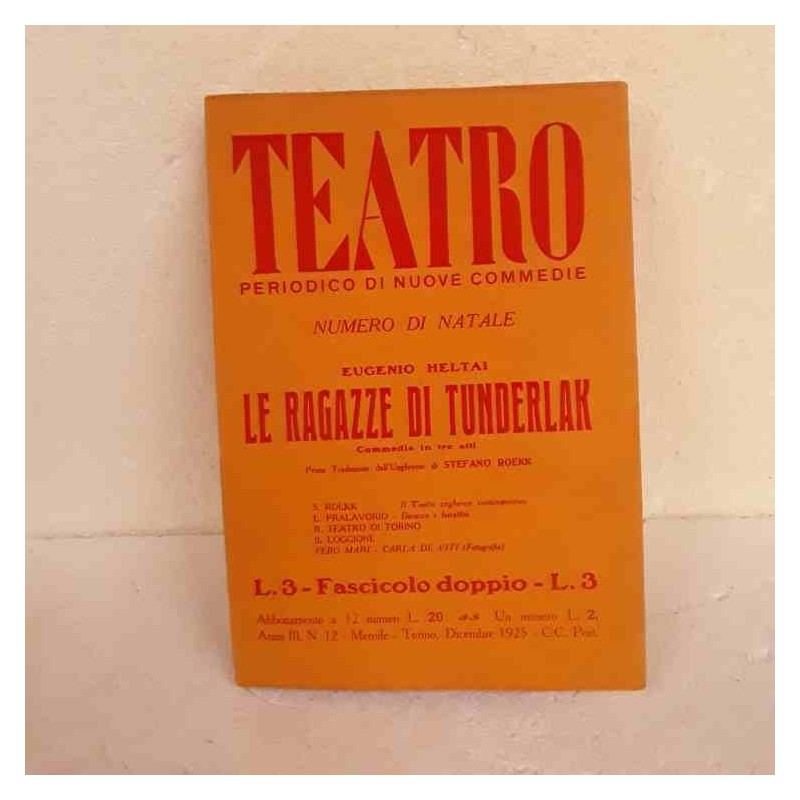 Teatro periodico nuove commedie 1925