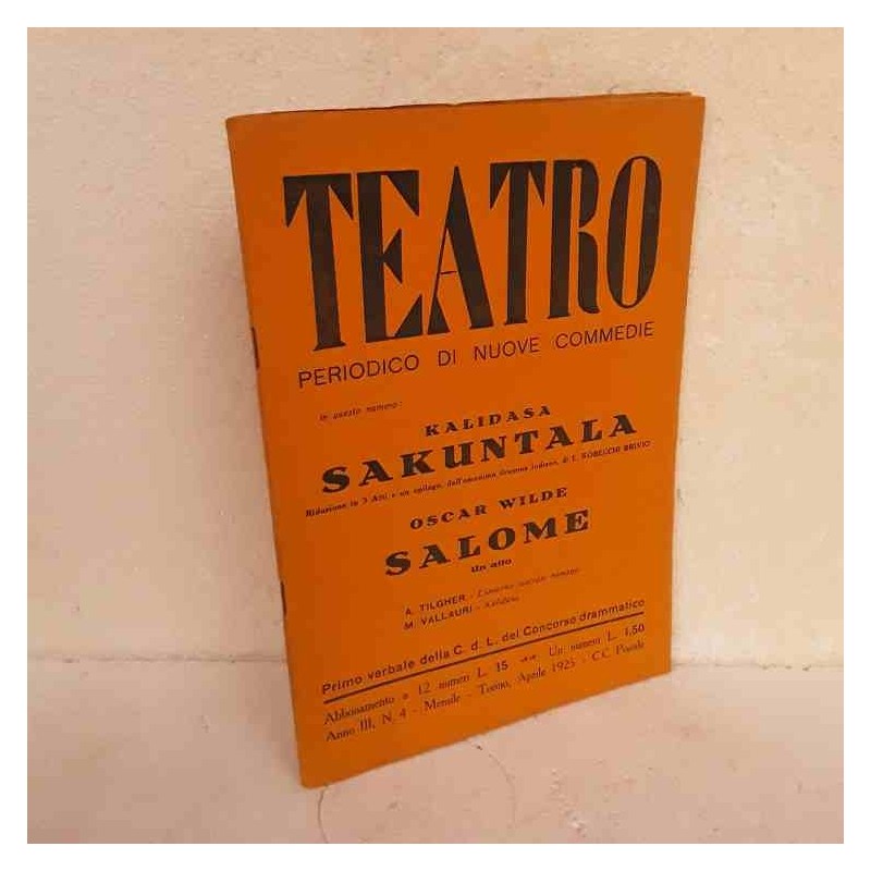 Teatro periodico nuove commedie 1925