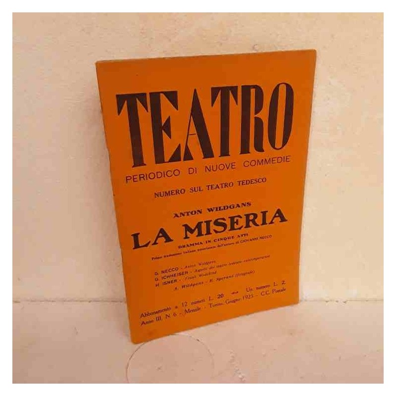Teatro periodico nuove commedie 1925