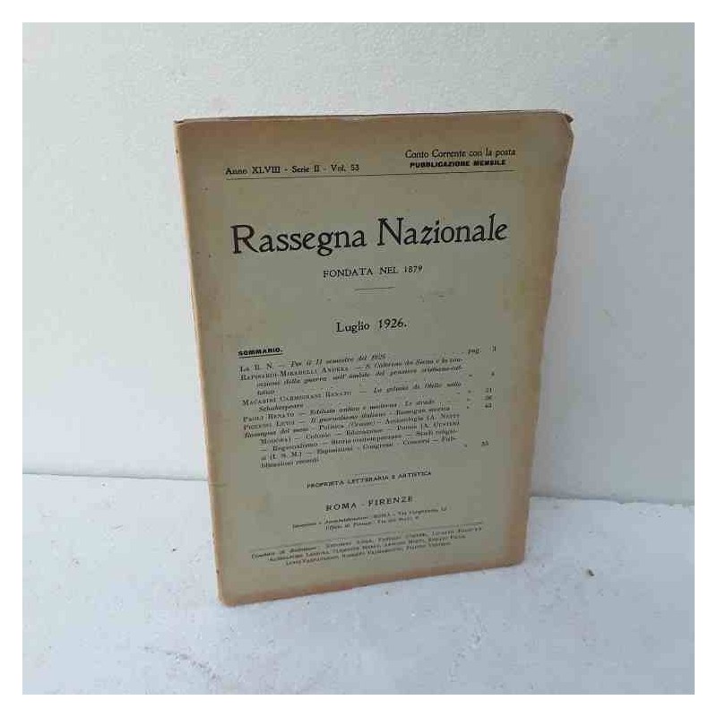 Rassegna Nazionale 1926