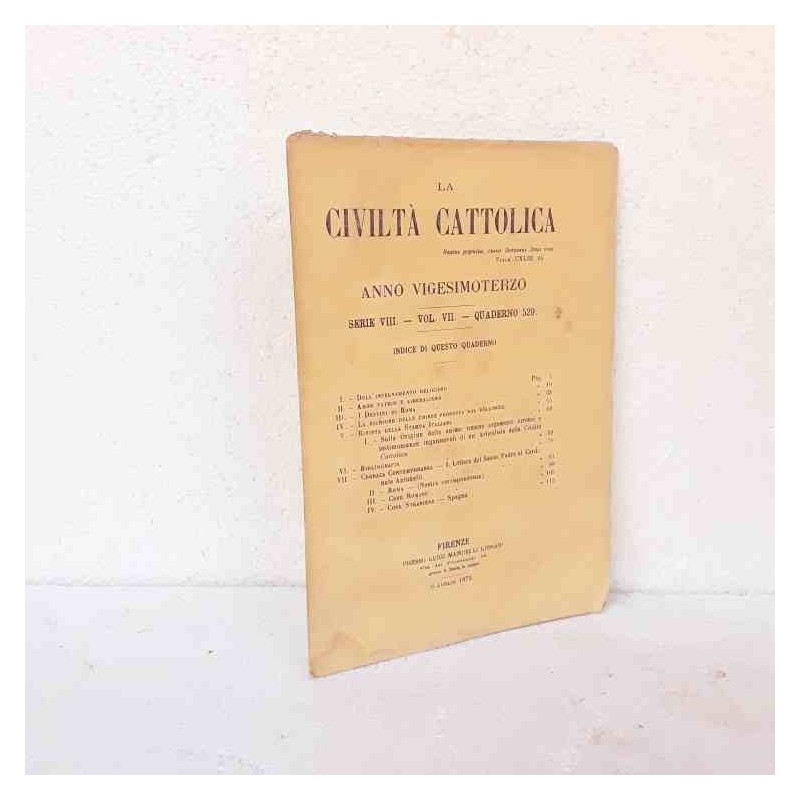 Civiltà Cattolica 1872