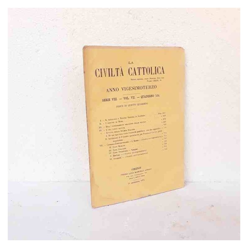 Civiltà Cattolica 1872