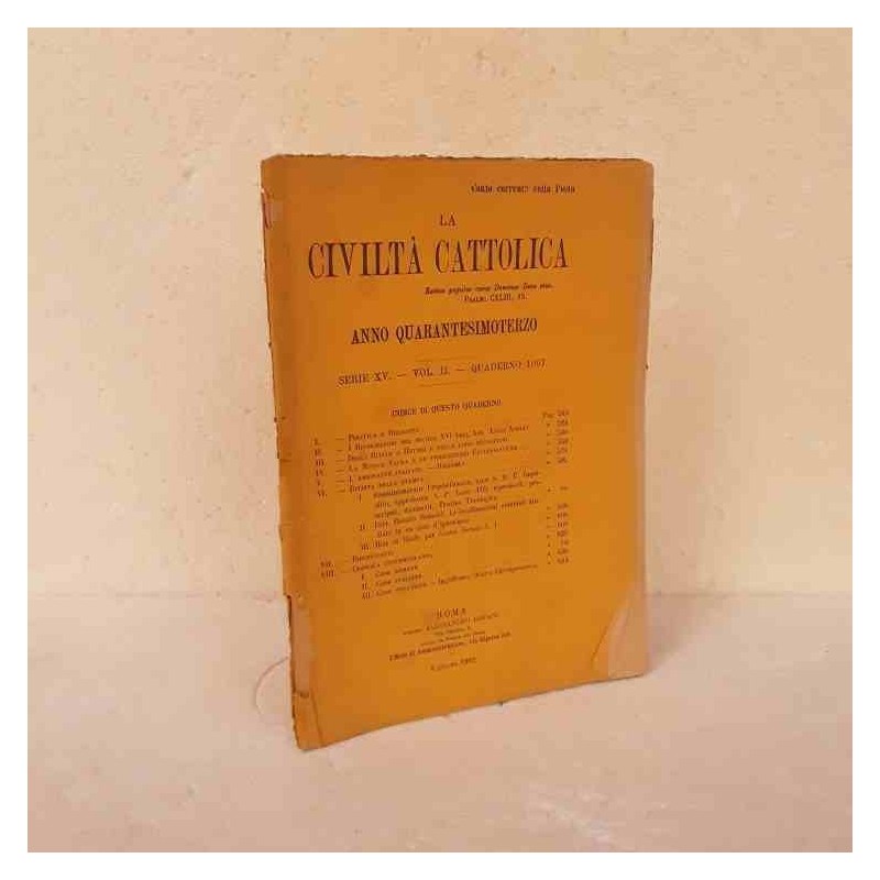 Civiltà Cattolica 1892