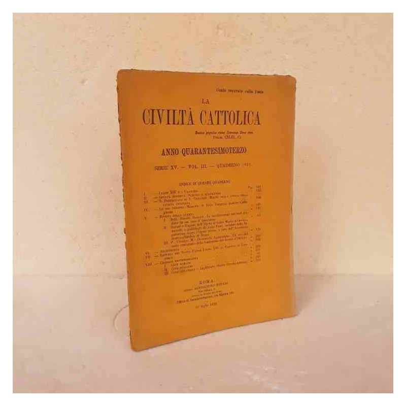 Civiltà Cattolica 1892