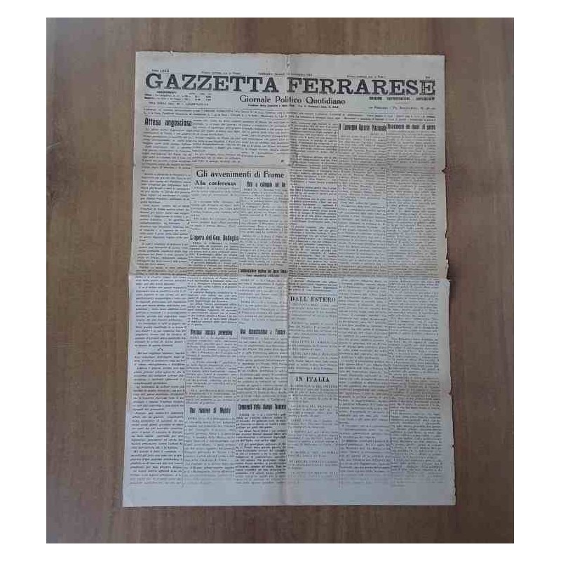 Gazzetta Ferrarese 1919