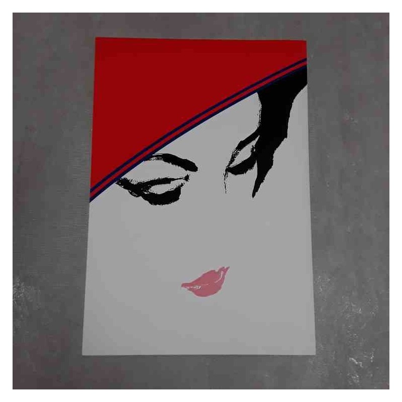 Litografia Volto Donna