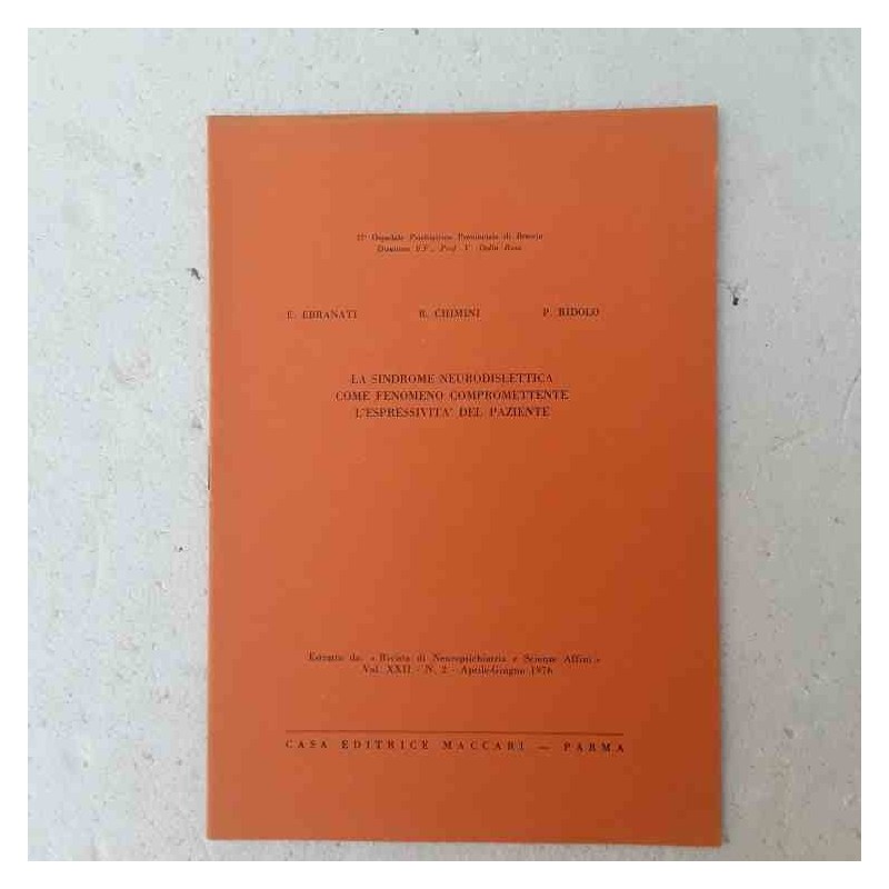 Sindrome Neurodislettica 1976