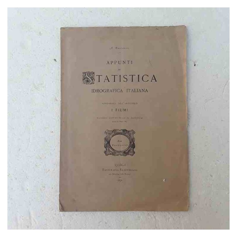 Appunti di Statistica idrografica 1878