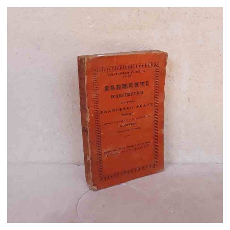 Elementi d'Aritmetica Francesco Soave