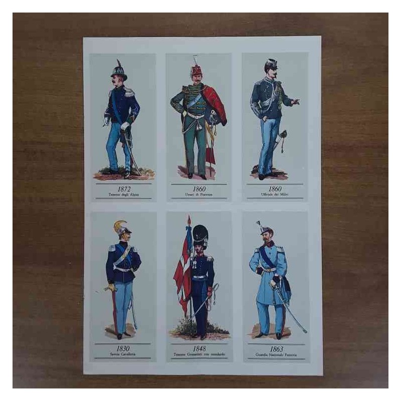 Stampe uniformi militari