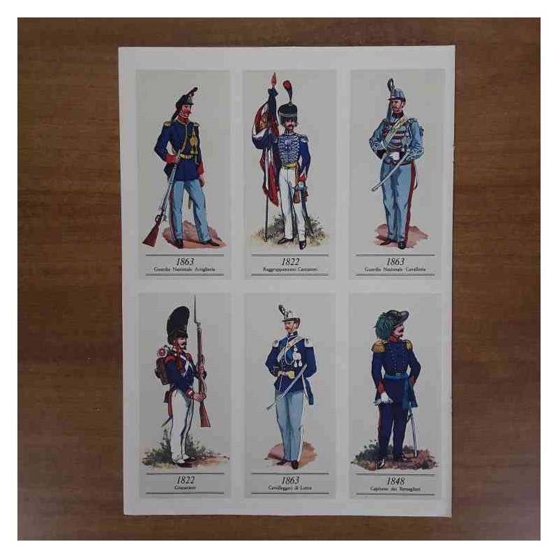 Stampe uniformi militari