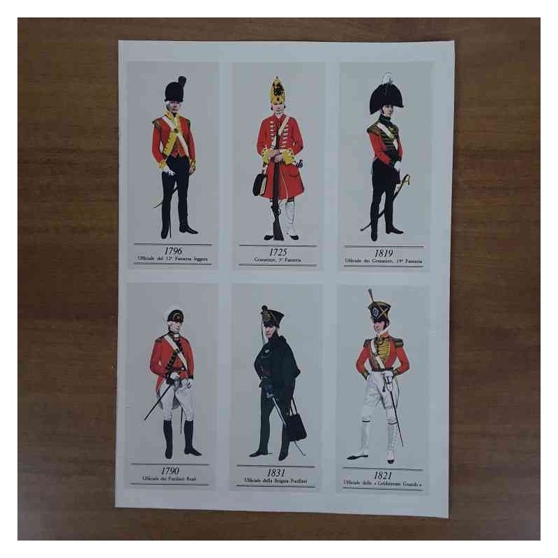 Stampe uniformi militari