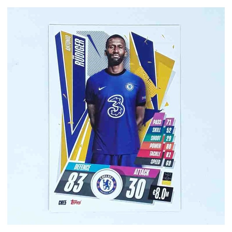 Match Attax Champions League Topps 2020 Antonio Rüdiger Chelsea CHE5
