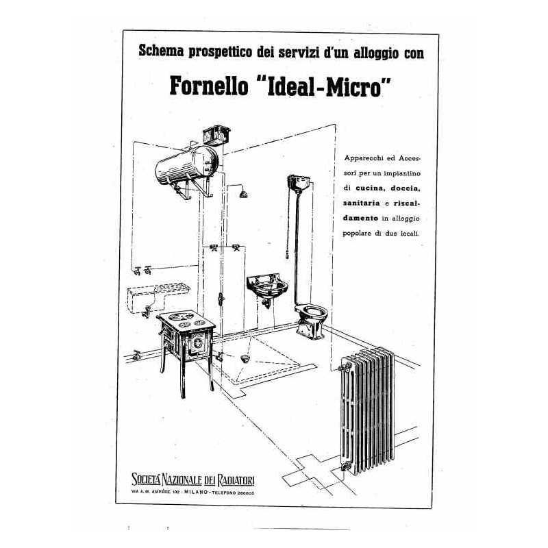 Fornello "ideal Micro" Schema prospettico