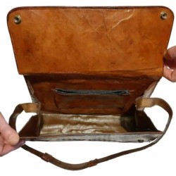 Borsetta in Pelle morbida anni 70 Vintage - 28x 23 cm