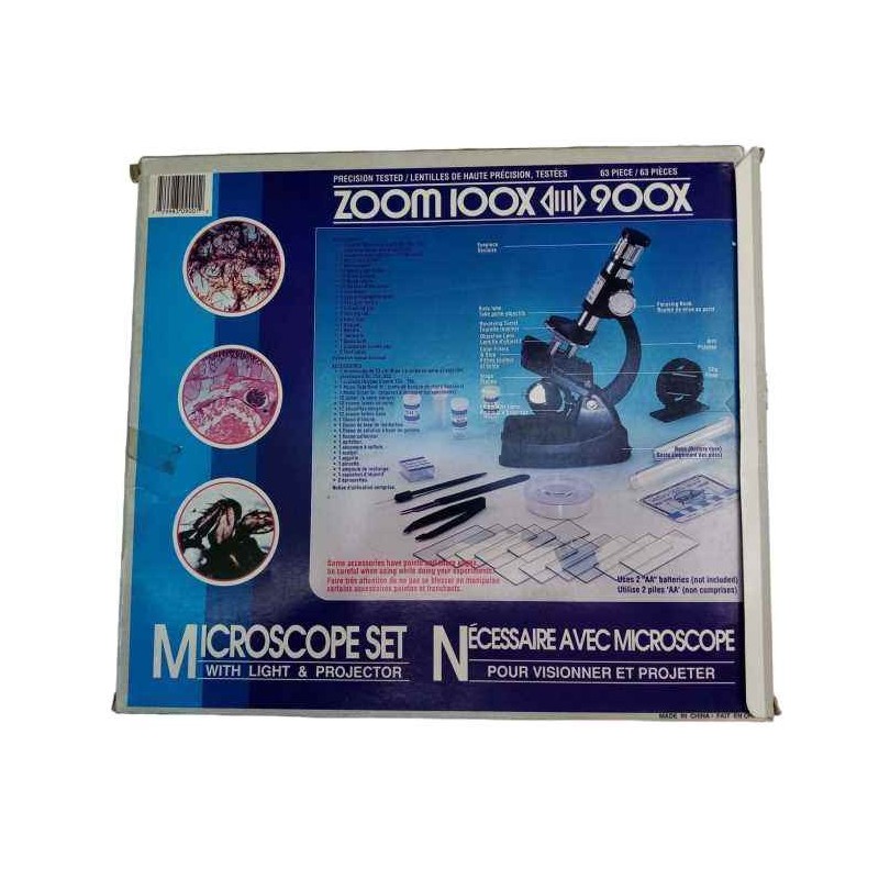 Microscopio zoom 100x 900x