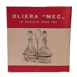 Oliera vetro acciaio inox