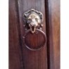 Minibar a forma di botte in legno e bronzo
