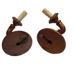 Coppia applique in legno...