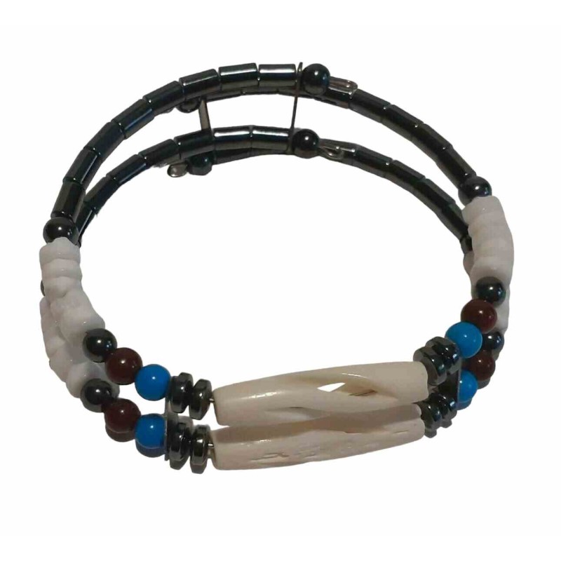 Braccialetto avorio perline Navajo