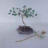 Bonsai fiore ottone pietre dure amista giada