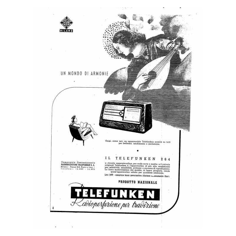 Telefunken 264 Un mondo di armonie