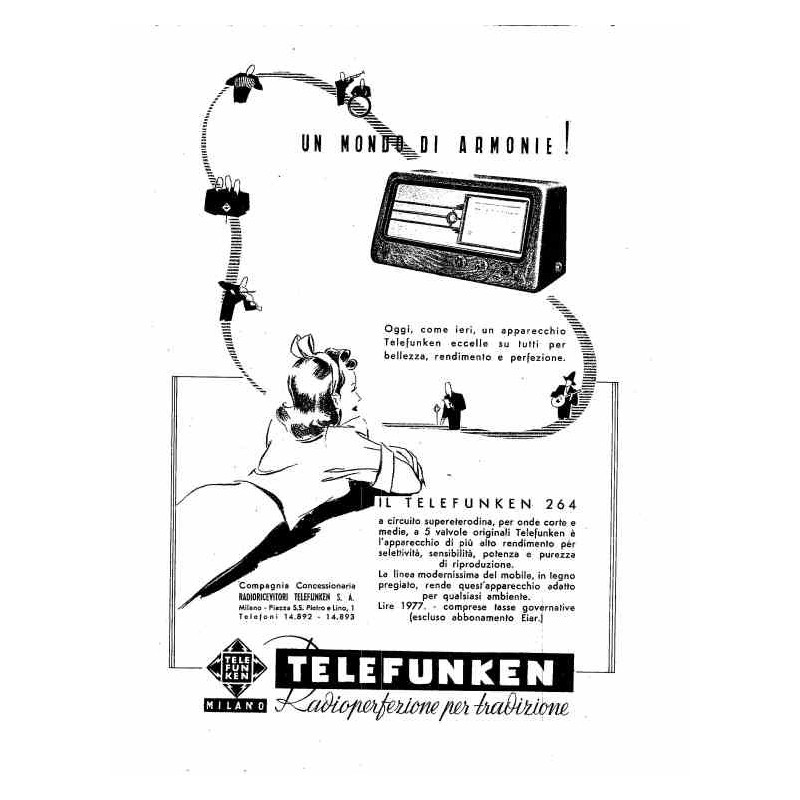 Telefunken 264 Radioperfezione per tradizione