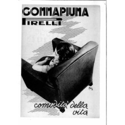 Gommapiuma Pirelli Comodita della vità illustrato Mapo