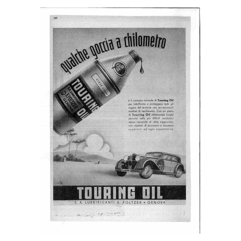 Touring oil Qualche goccia a chilometro