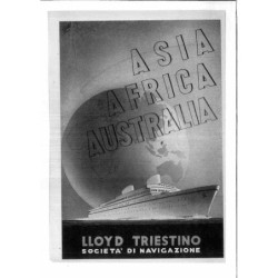 Asia Africa Australia Llyod Triestino illustrato Cenni