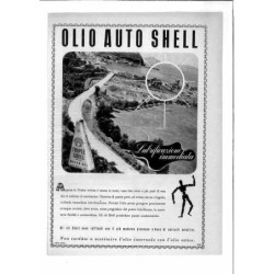 Olio auto Shell Lubrificazione immediata illustrato Erberto Carboni
