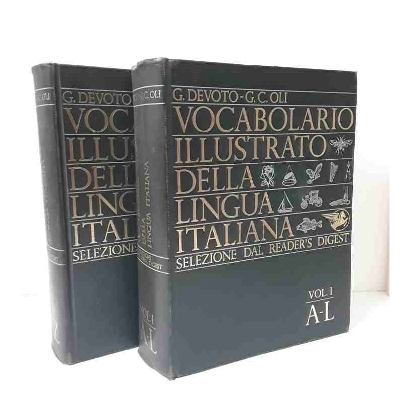 Vocabolario illustrato della lingua Italiana - 2 volumi di Devoto - Oli