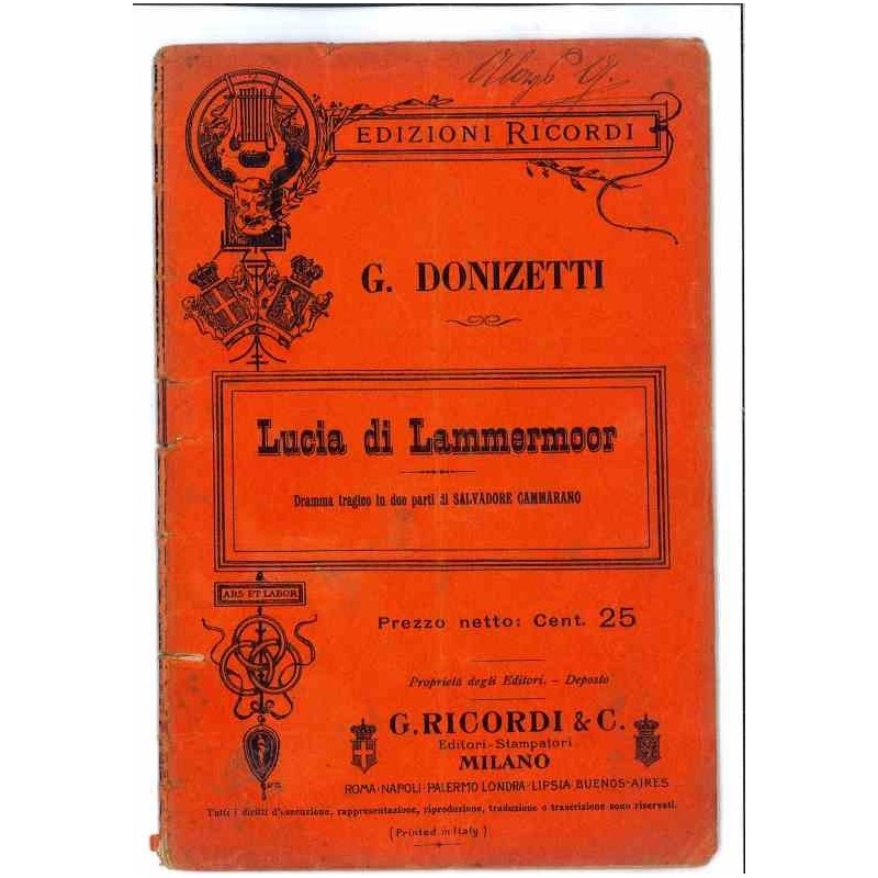 Lucia di Lammermoor di Donizetti