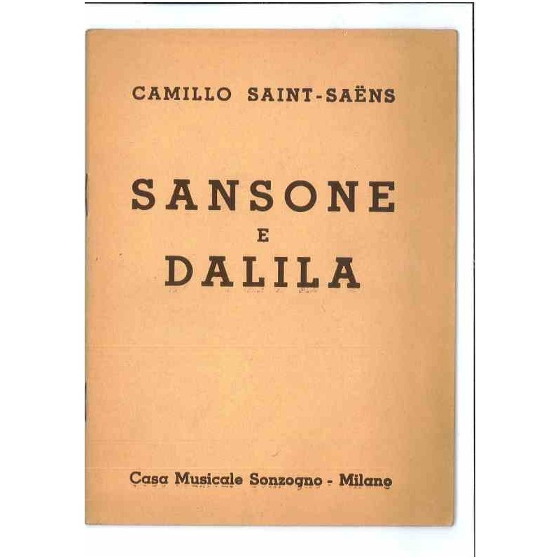 Sansone e Dalila di Saint-Saens