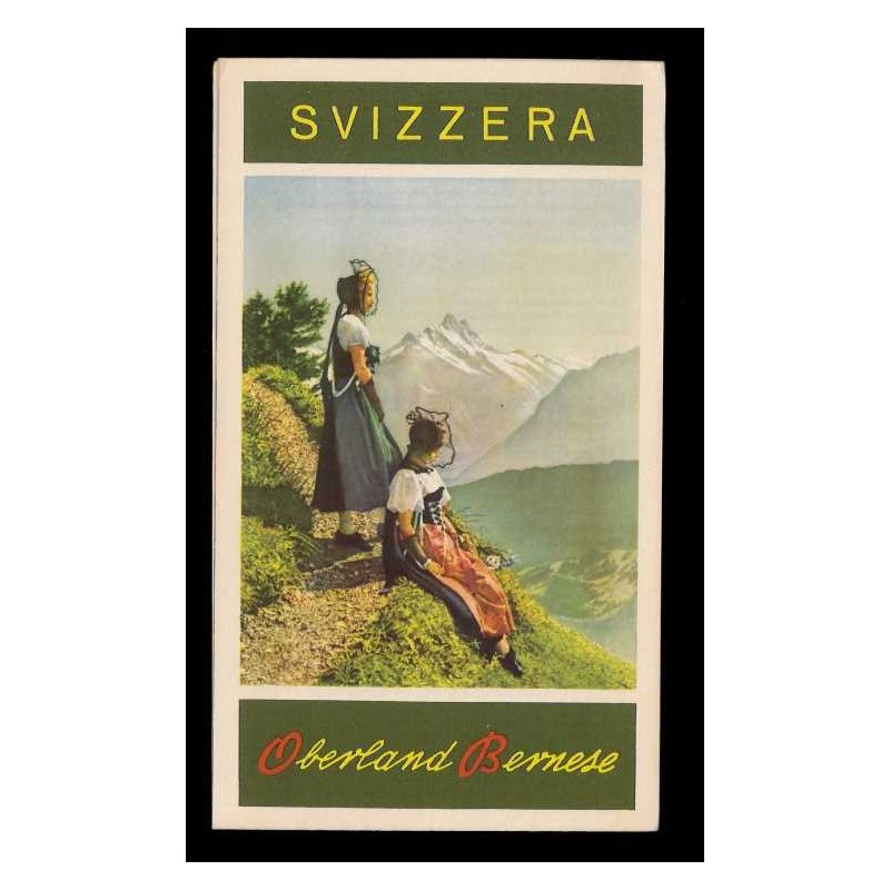 Depliant Oberland Bernese Svizzera anni 60