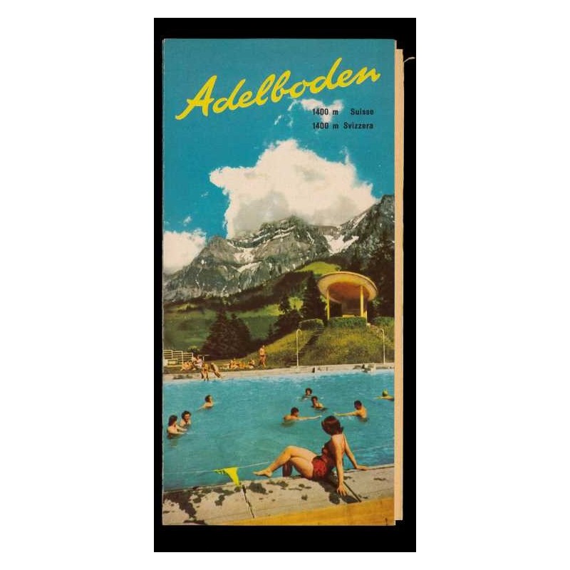 Depliant Adelboden 1400 m Svizzera anni 60
