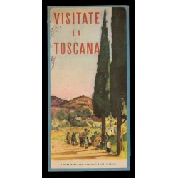 Depliant visitate la Toscana anni 60 Enit