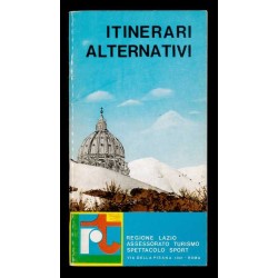Depliant itinerari alternativi - regione Lazio anni 80