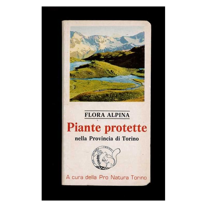 Depliant flora alpina piante protette nella provinca di Torino anni 80