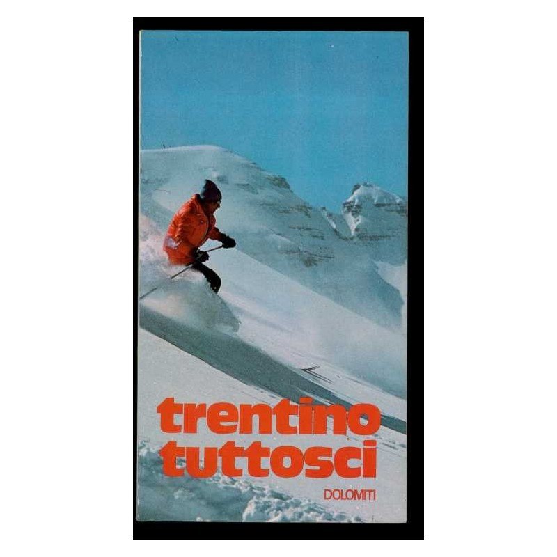 Depliant trentino tuttosci dolomiti anni 80