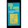 Depliant Lago di Garda carta automobilistica scala 1:110.000 anni 80