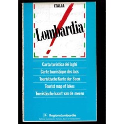 Depliant Lombardia carta turistica dei laghi
