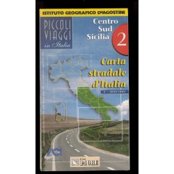 Depliant Centro Sud Sicilia scala 1:800.000 De Agostini