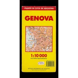 Depliant Genova scala 1:10.000 De Agostini