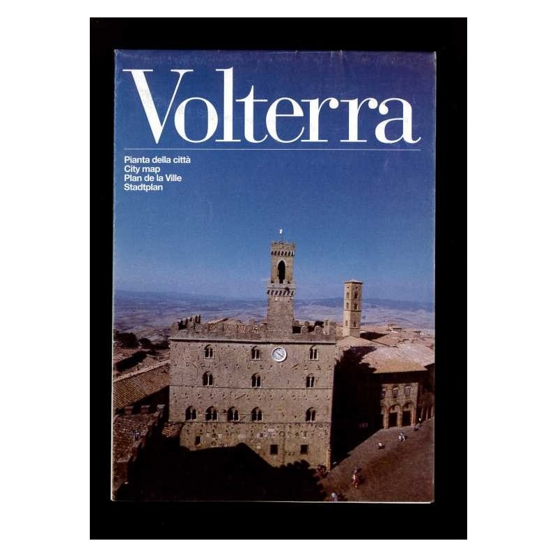 Depliant Volterra pianta della città anni 90