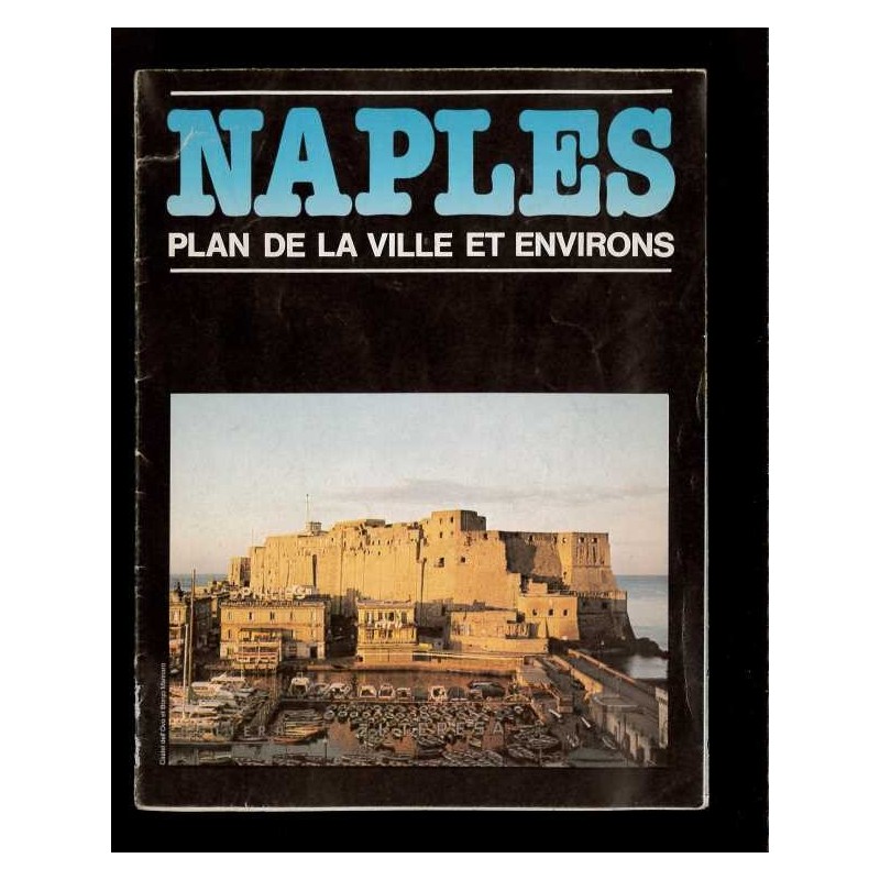 Depliant Naples plan de la ville et environs anni 80