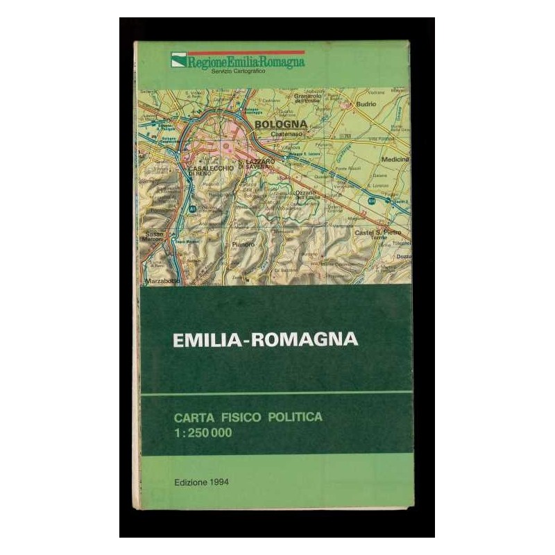 Depliant Emilia-Romagna scala 1:250.000 anni 90